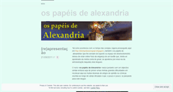 Desktop Screenshot of ospapeisdealexandria2.wordpress.com