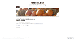 Desktop Screenshot of hotdishandbars.wordpress.com