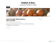 Tablet Screenshot of hotdishandbars.wordpress.com