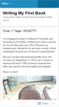 Mobile Screenshot of my1stbook.wordpress.com