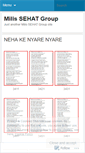 Mobile Screenshot of milissehatgroup.wordpress.com