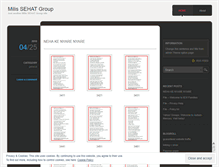 Tablet Screenshot of milissehatgroup.wordpress.com