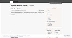 Desktop Screenshot of minhasahmed.wordpress.com