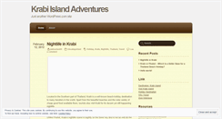 Desktop Screenshot of krabiadventure.wordpress.com