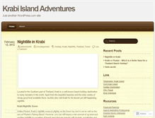 Tablet Screenshot of krabiadventure.wordpress.com