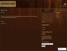 Tablet Screenshot of andrzejwach.wordpress.com