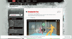 Desktop Screenshot of immersivearch.wordpress.com