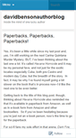 Mobile Screenshot of davidbensonauthorblog.wordpress.com