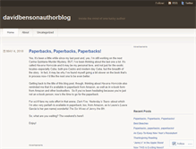 Tablet Screenshot of davidbensonauthorblog.wordpress.com