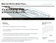 Tablet Screenshot of digitaldogtags.wordpress.com