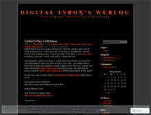 Tablet Screenshot of digitalinbox.wordpress.com