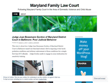 Tablet Screenshot of marylandfamilylaw.wordpress.com