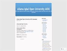 Tablet Screenshot of aioui.wordpress.com