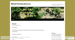 Desktop Screenshot of mg42painting.wordpress.com