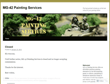 Tablet Screenshot of mg42painting.wordpress.com