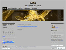 Tablet Screenshot of frii98.wordpress.com