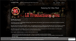 Desktop Screenshot of lbproductionsinc.wordpress.com