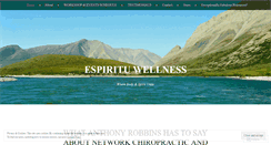 Desktop Screenshot of espirituwellness.wordpress.com