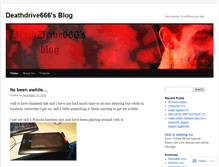 Tablet Screenshot of deathdrive666.wordpress.com