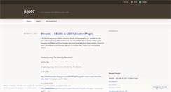 Desktop Screenshot of jhj007.wordpress.com
