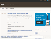 Tablet Screenshot of jhj007.wordpress.com