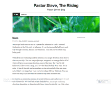 Tablet Screenshot of pastorstevetherising.wordpress.com