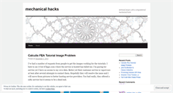 Desktop Screenshot of mechanicalhacks.wordpress.com