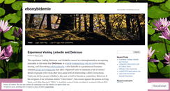 Desktop Screenshot of ebonybidemie.wordpress.com