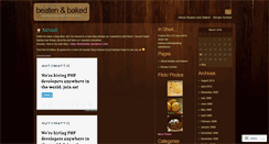 Desktop Screenshot of beatenandbaked.wordpress.com