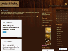 Tablet Screenshot of beatenandbaked.wordpress.com
