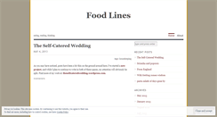 Desktop Screenshot of foodlinesblog.wordpress.com