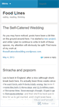 Mobile Screenshot of foodlinesblog.wordpress.com