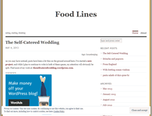 Tablet Screenshot of foodlinesblog.wordpress.com