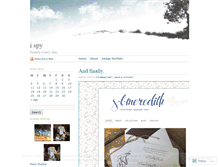 Tablet Screenshot of ispybeauty.wordpress.com