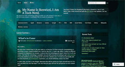 Desktop Screenshot of benwizzi.wordpress.com