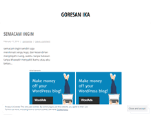 Tablet Screenshot of goresanika.wordpress.com