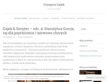 Tablet Screenshot of gajekgreg.wordpress.com