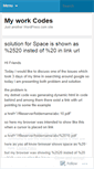 Mobile Screenshot of myworkcodes.wordpress.com