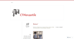 Desktop Screenshot of ctmercantile.wordpress.com