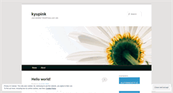 Desktop Screenshot of kyupinksilvers.wordpress.com