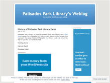 Tablet Screenshot of palisadespark.wordpress.com