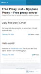 Mobile Screenshot of freeproxylists.wordpress.com