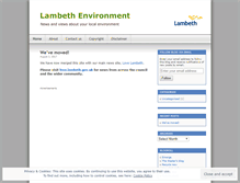 Tablet Screenshot of lambethenvironment.wordpress.com