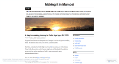 Desktop Screenshot of makingitinmumbai.wordpress.com