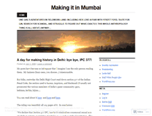 Tablet Screenshot of makingitinmumbai.wordpress.com