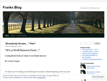 Tablet Screenshot of frankft.wordpress.com