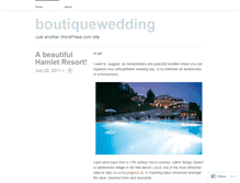 Tablet Screenshot of boutiquewedding.wordpress.com