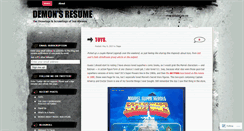 Desktop Screenshot of demonsresume.wordpress.com