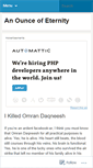 Mobile Screenshot of anounceofeternity.wordpress.com