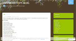 Desktop Screenshot of overweighted.wordpress.com